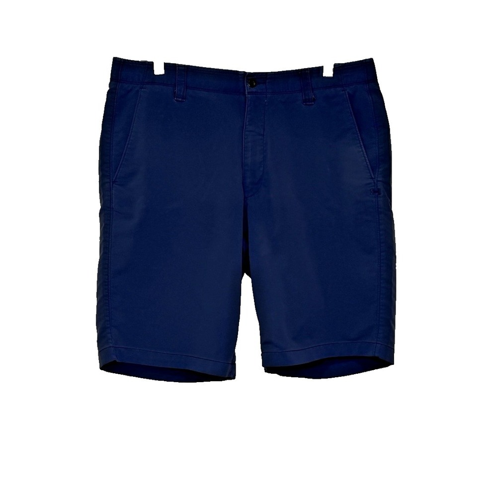 Under Armour Golf Chino Shorts Mens Size 36 Dark Blue Non Slip Waist Nylon Blend
